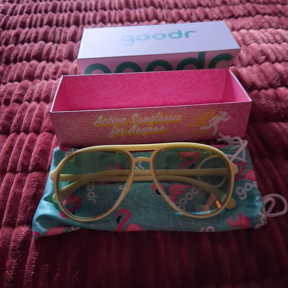 Goodr Yellow Aviator Sunglasses